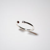 (ガーネット/gold-silver) 2way milano ring