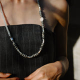 (ピカソジャスパー_パール) 2way playful rosary necklace