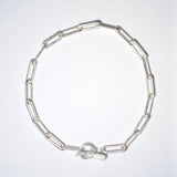 (ハウライト/silver) 4way horn mantel chain  necklace