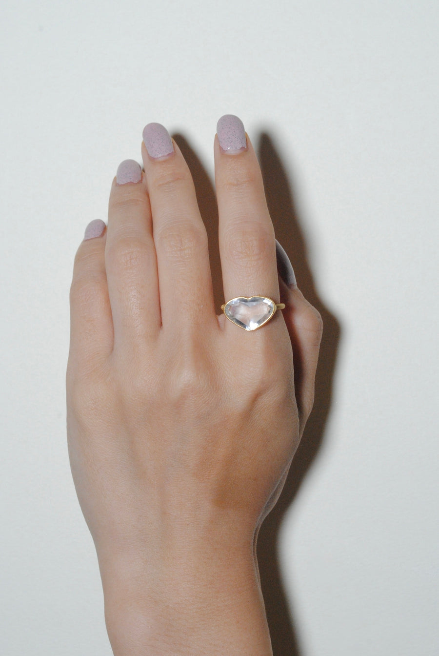 (クリスタル/gold) Ms.heart ring