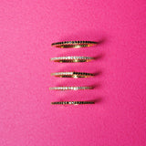 (ブラックスピネル&モアサナイト/gold) skinny 2way eternity ring