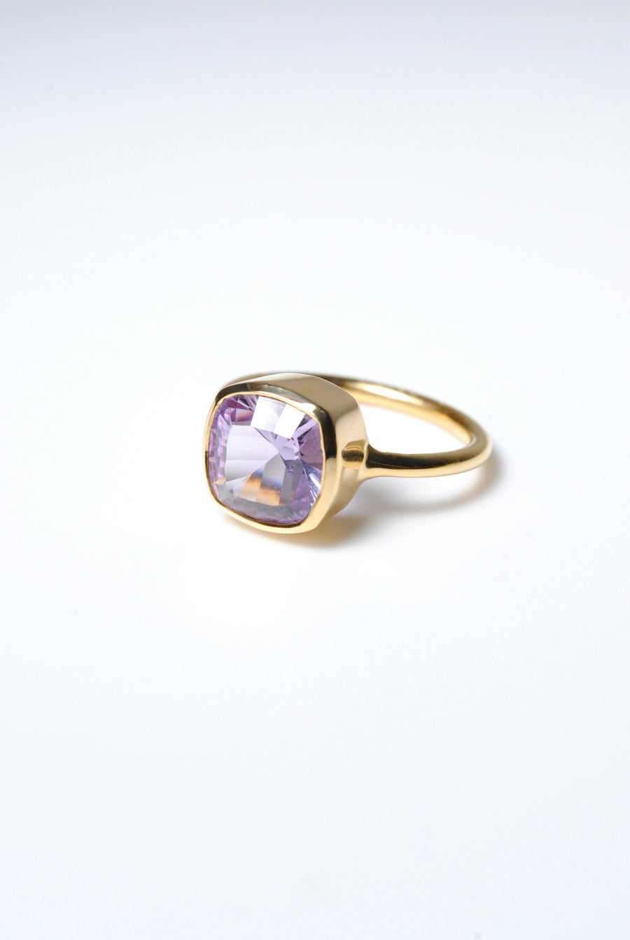 (ピンクアメジスト/gold) corn cave cushion ring