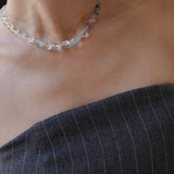 【予約販売】(アクアマリン/マルチフローライト) playful rosary necklace