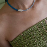 【予約販売】(アパタイト/パール/アクアジェイド) playful rosary necklace