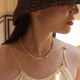 【予約販売】(オーストラリアンオパール/レインボームーンストーン) playful rosary necklace