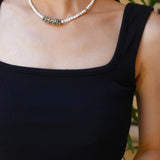【予約販売】(ダルメシアンジャスパー/ハウライト) playful rosary necklace