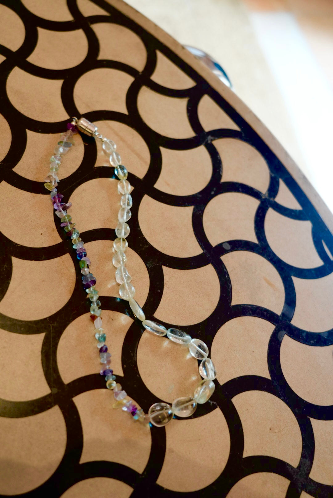 アクアマリン/マルチフローライト) playful rosary necklace ODN019020