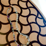 【予約販売】(アクアマリン/マルチフローライト) 2way playful rosary necklace