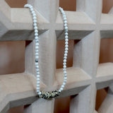 【予約販売】(ダルメシアンジャスパー/ハウライト) 2way playful rosary necklace