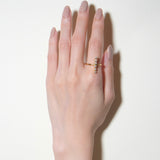 (モアサナイト/gold) dotsn dots ring