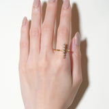 (モアサナイト/gold) dotsn dots ring