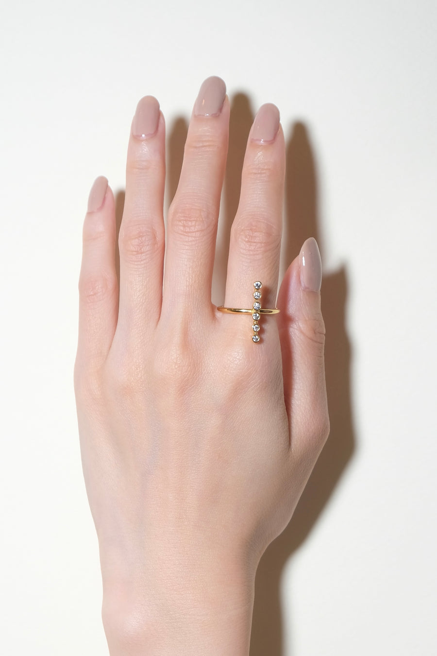 (モアサナイト/gold) dotsn dots ring