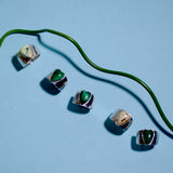 (レモンクリソプレーズ/silver) long heart rough ring