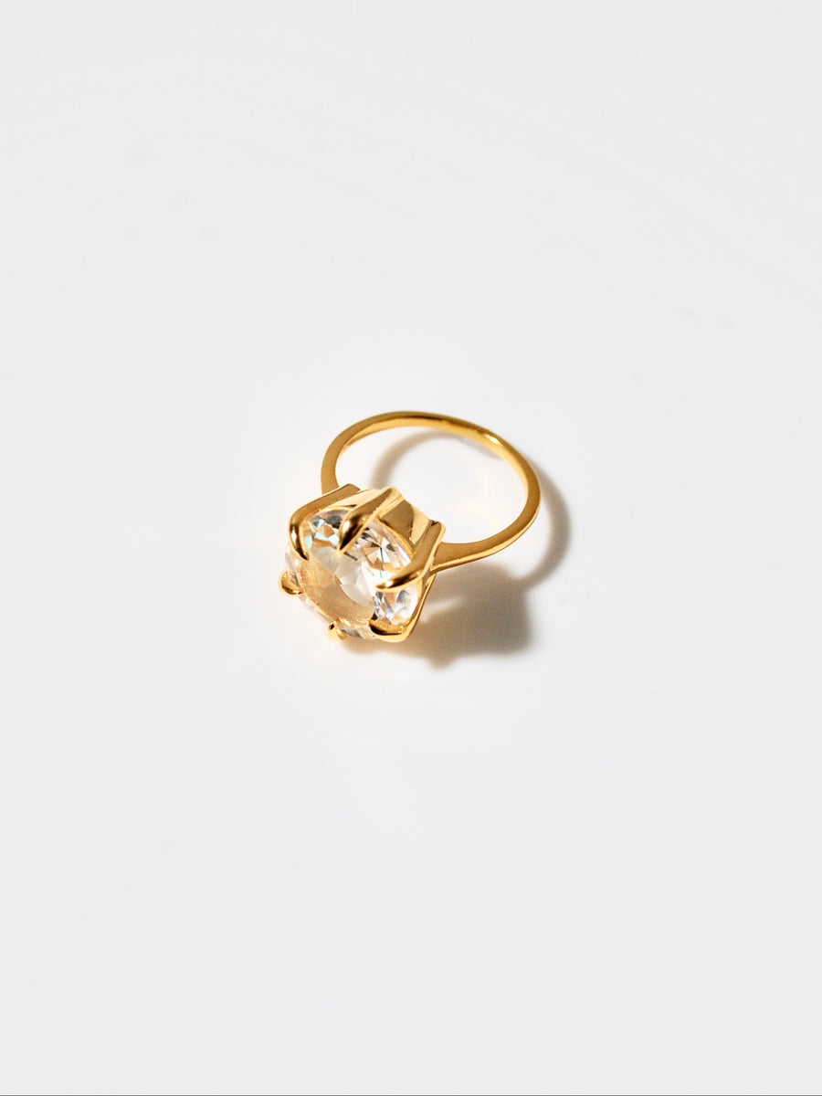(Crystal/gold) Danger Star Inside Ring