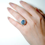 (モスアゲート/SILVER)moon walk ring