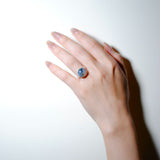 (モスアゲート/SILVER)moon walk ring