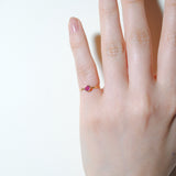 (12誕生石/gold) birth pinky ring