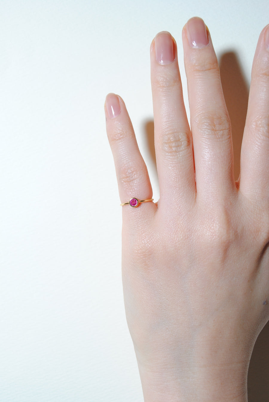 (12誕生石/gold) birth pinky ring