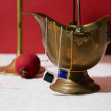 (ラピスラズリ/gold) frame pave necklace