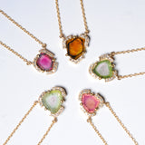 【7th anniversary limited】1点もの(ウォーターメロントルマリン/gold) water tour diamond ring/