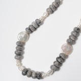 (ピカソジャスパー_パール) 2way playful rosary necklace