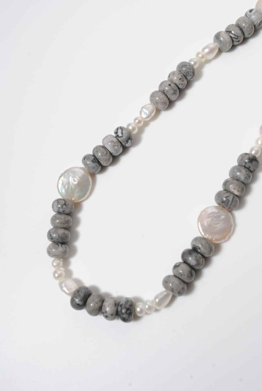 (ピカソジャスパー_パール) 2way playful rosary necklace