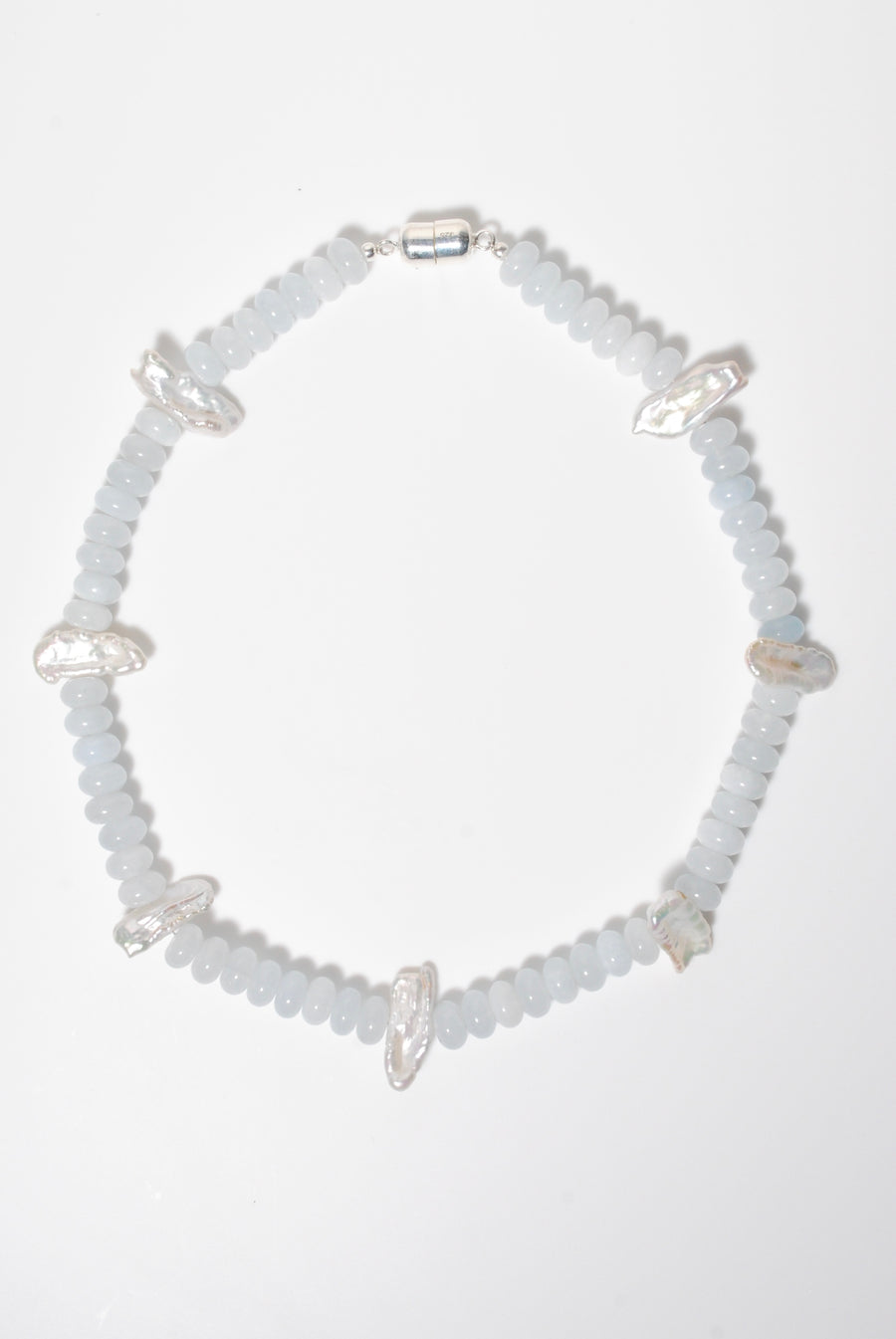 (アクアクオーツ_パール) 2way playful rosary necklace