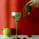 (Dalmatian Jasper/Gold) Frame Pave Necklace