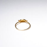 【予約商品】(モアサナイト/gold_silver) ABC plate ring