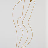 (アクアマリン/gold) THE islan necklace