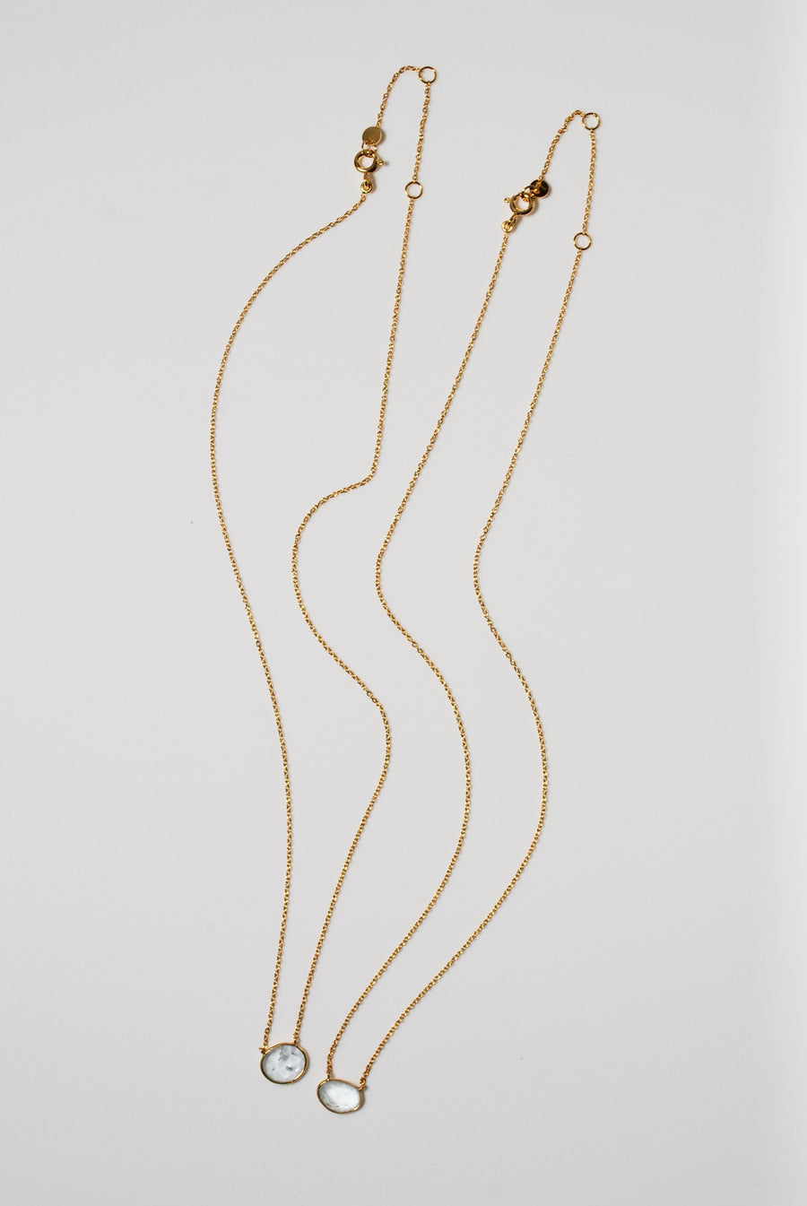 (アクアマリン/gold) THE islan necklace