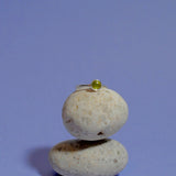 (ペリドット/silver) hemisphere basic circle ring