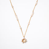 (ダイヤモンド/gold) snow flower necklace