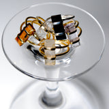 (ピンクアメジスト/gold) rect bandage ring