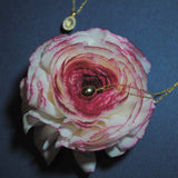 【2way】(プレナイト/gold) hemisphere bril oval necklace