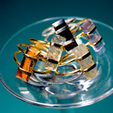 (ピンクアメジスト/gold) rect bandage ring