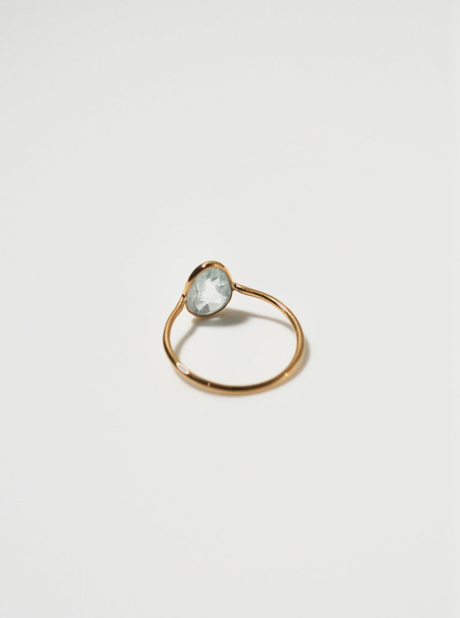 (アクアマリン/gold)：THE islan ring