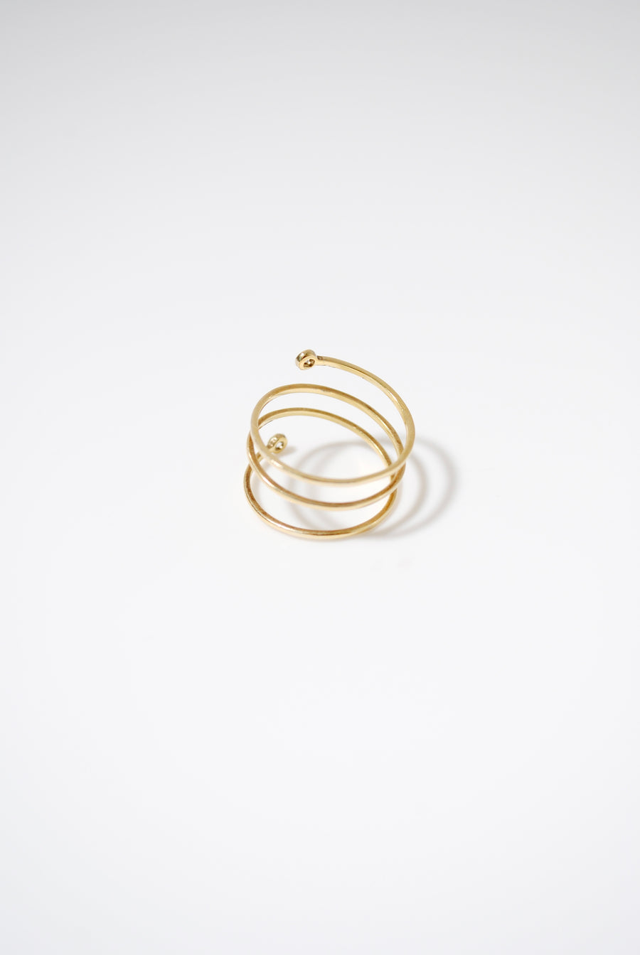 (モアサナイト/gold) starry spiral ring