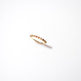 (ガーネット&シトリン＆ペリドット/gold) dot half eternity ring