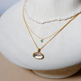 (パール/silver)  baby pearl necklace
