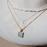 (パール/silver)  baby pearl necklace