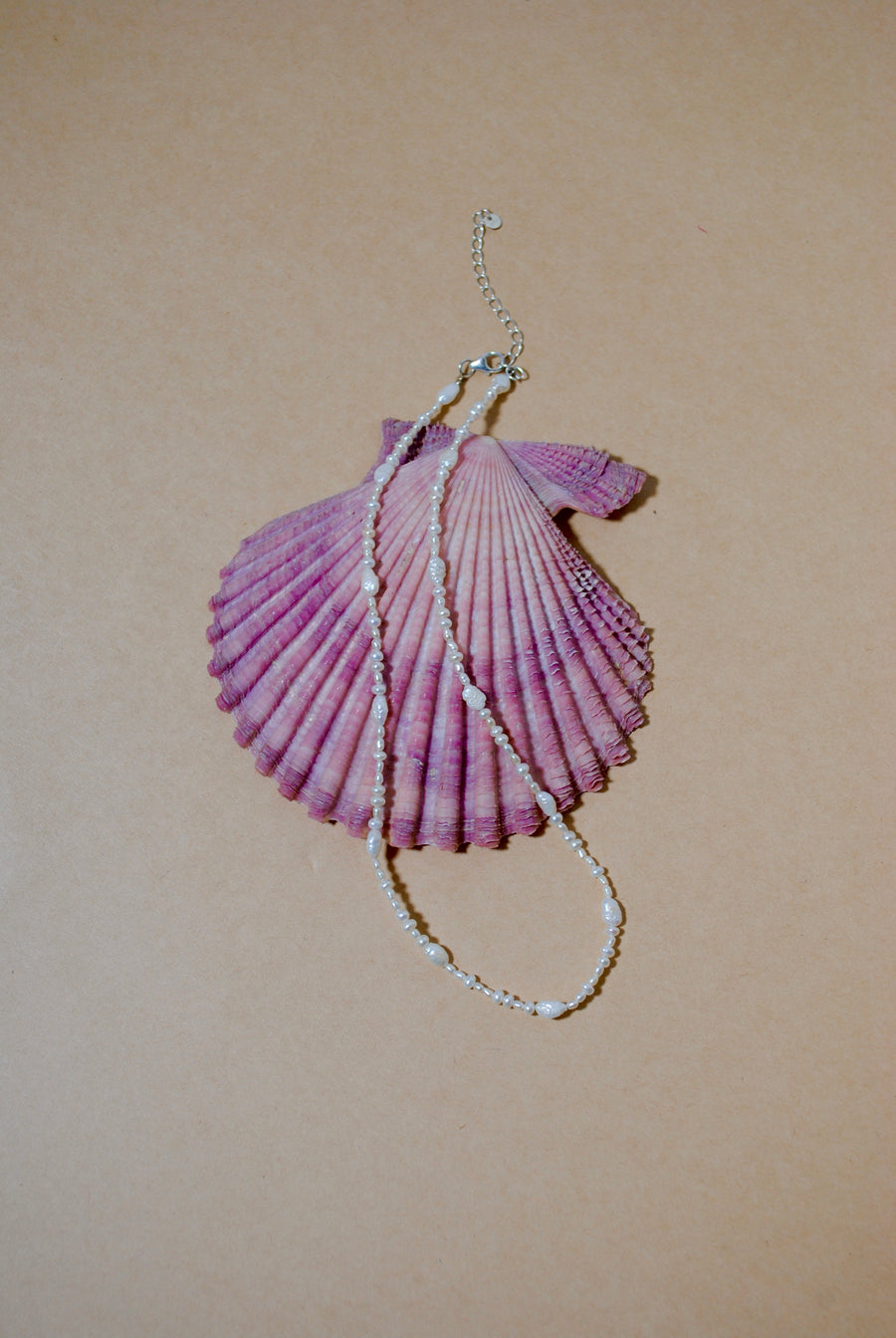 (パール/silver)  baby pearl necklace