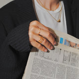 (モアサナイト/silver) starry spiral ring