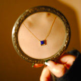 (ラピスラズリ/gold) frame pave necklace