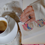 (ブラックオニキス/silver) antique pave triple ring