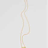 (レモンクリソプレーズ/gold) octagon tile necklace