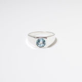 (ブルートパーズ/SILVER)pond ring