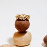 (ホワイトトパーズ/gold) All heart full eternity ring