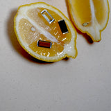 (スモーキークオーツ/silver) rect board ring