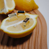 (スモーキークオーツ/silver) rect board ring